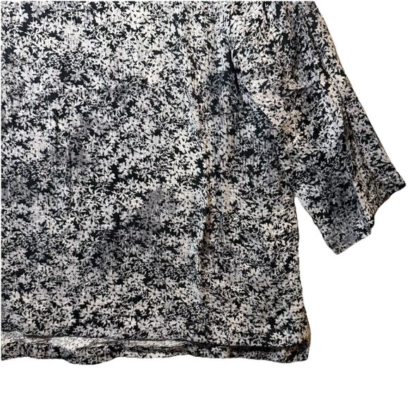 J. JILL PureJill 100% Cotton 3/4 Sleeve Floral Pullover Blouse Top Women’s M - Picture 6 of 12